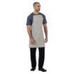 Picture of Southside Linen Blend Bib Apron Grey - BB693
