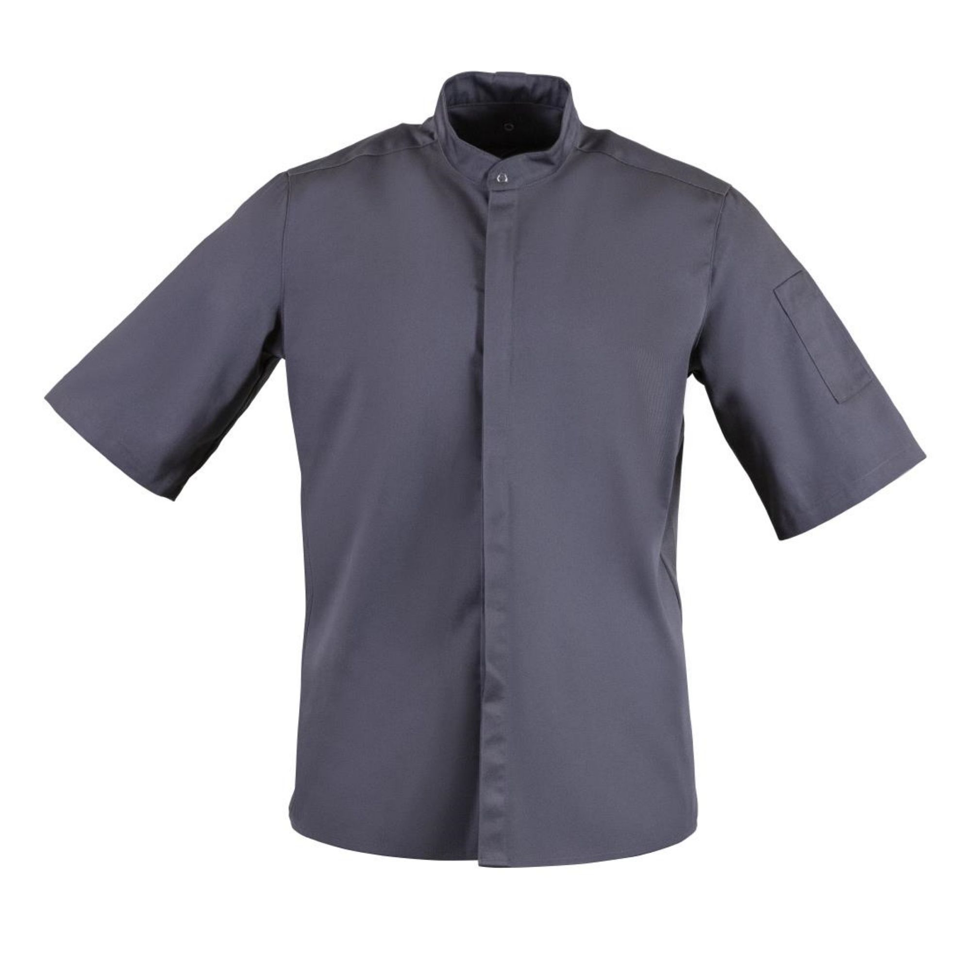 Picture of Southside Band Collar Chef Jacket Charcoal L - BB712-L