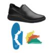 Picture of WearerTech Vitalise Slip on Shoe Black/Black with Modular Insole Size 37 - BB741-37
