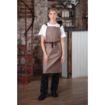 Picture of Southside Linen Blend Bib Apron Chocolate - BB692