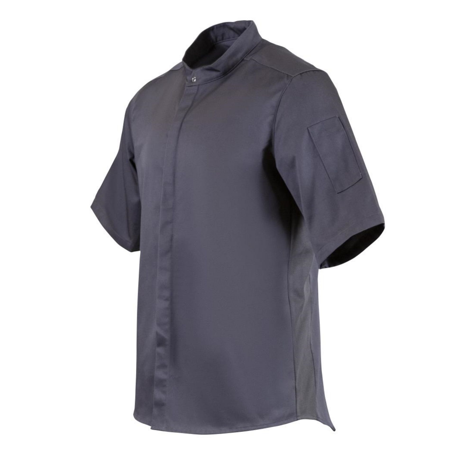 Picture of Southside Band Collar Chef Jacket Charcoal L