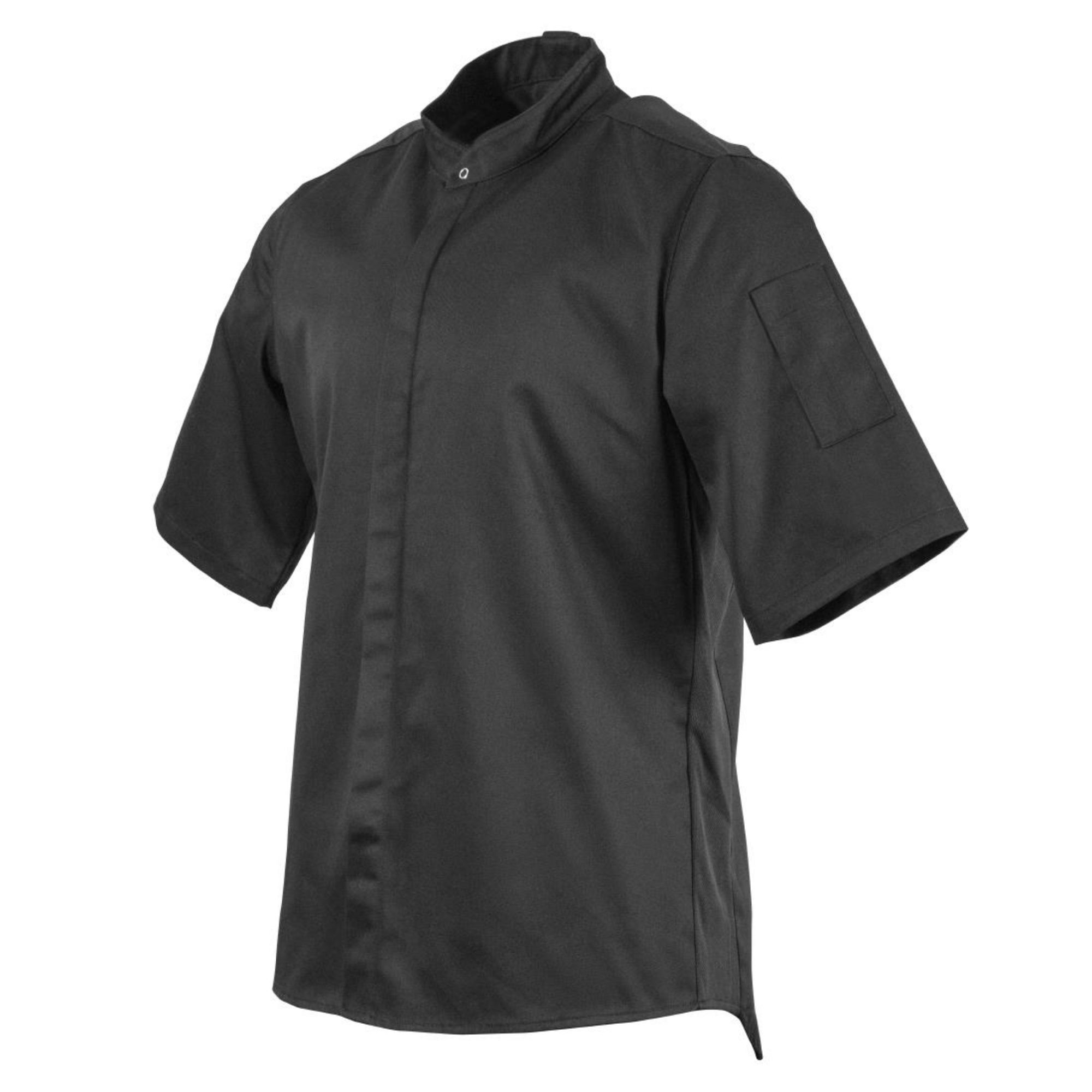 Picture of Southside Band Collar Chef Jacket Black XL