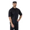 Picture of Southside Band Collar Chef Jacket Black XL - BB711-XL
