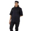 Picture of Southside Band Collar Chef Jacket Black XL - BB711-XL