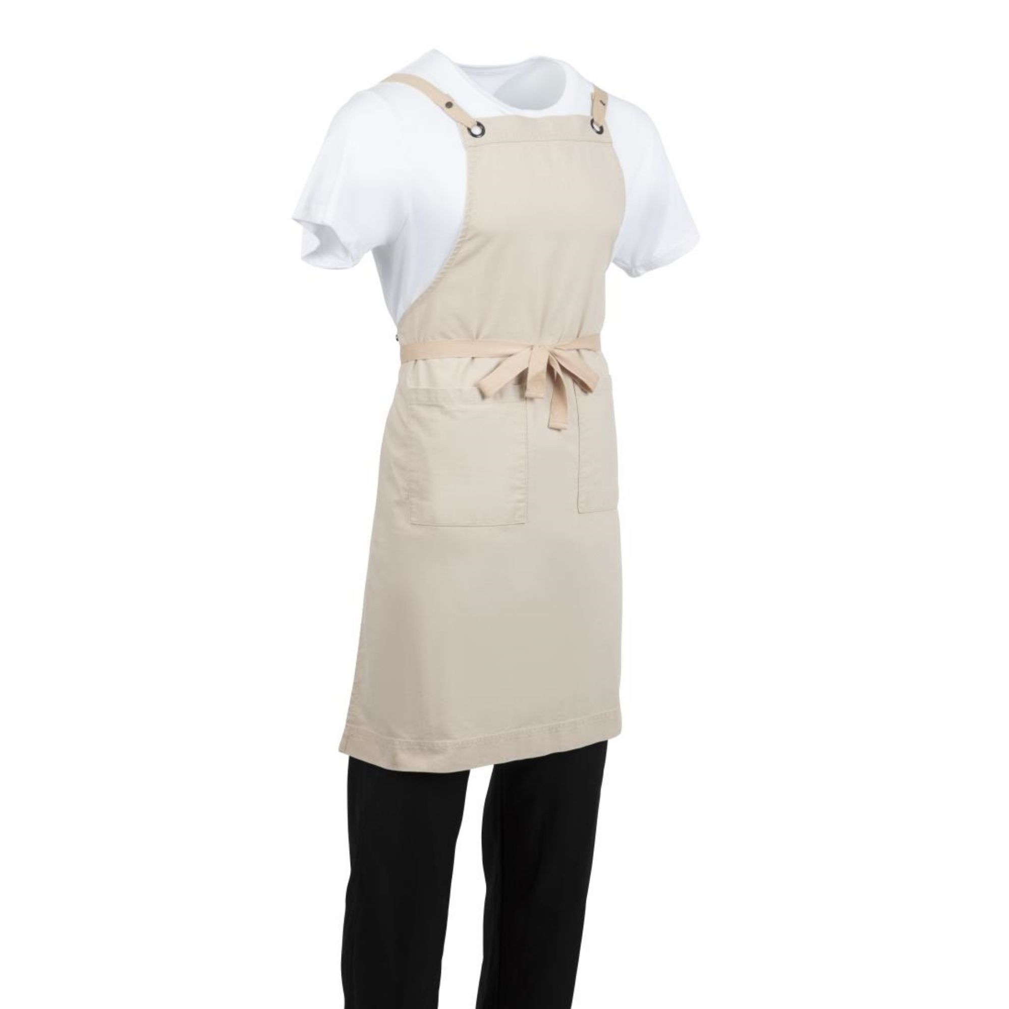 Picture of Southside Cotton Canvas Bib Apron Stone
