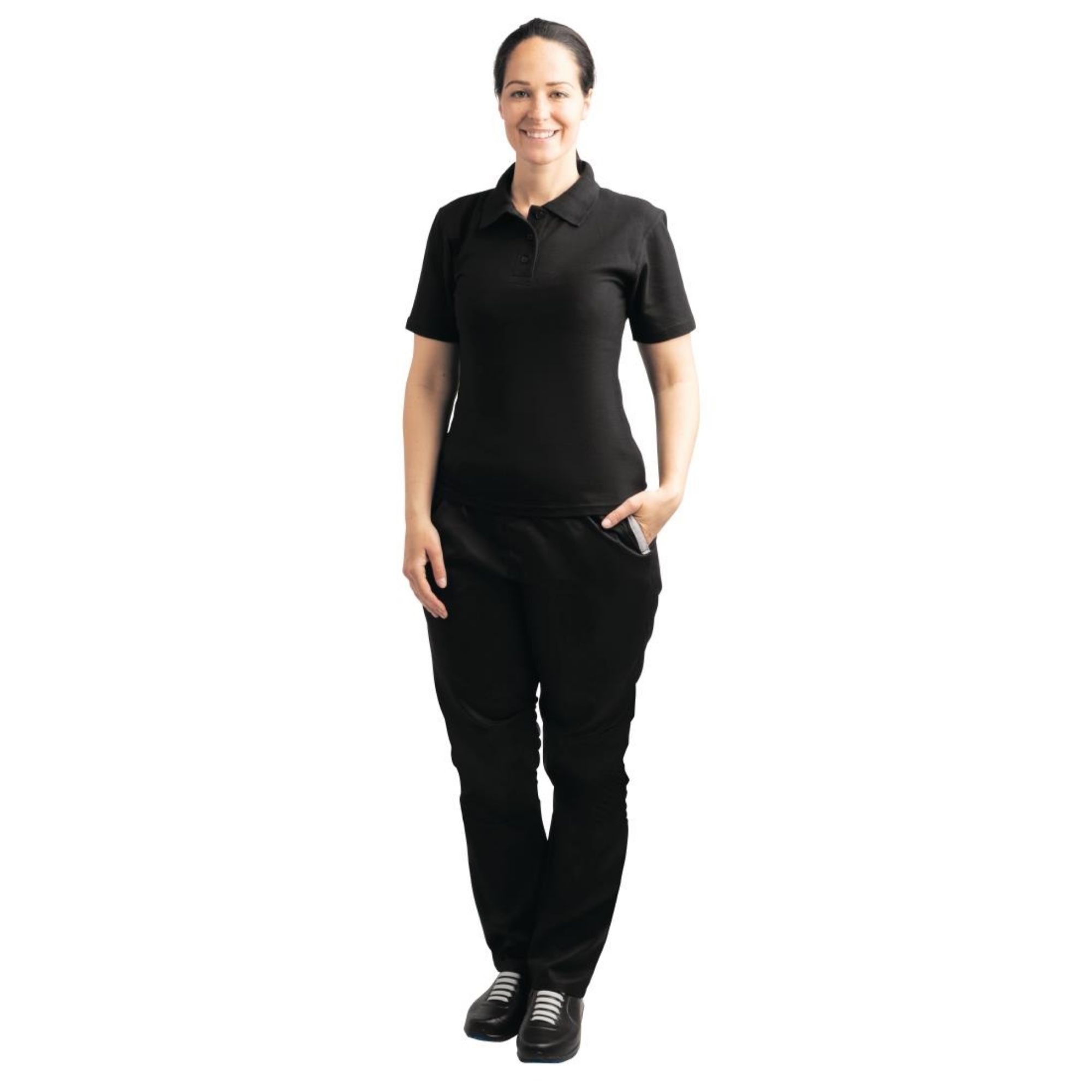Picture of Ladies Polo Shirt Black M