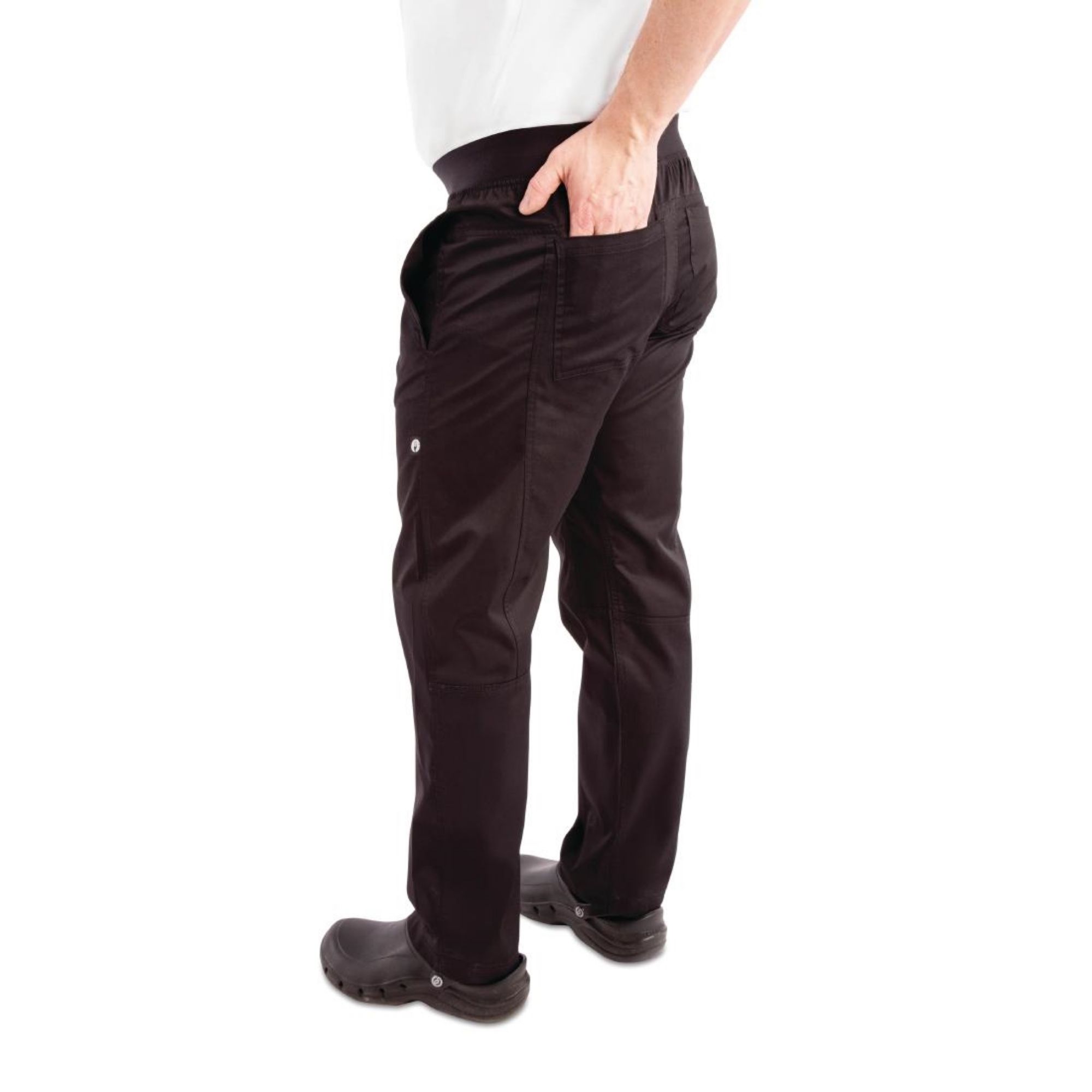Picture of Chef Works Men's Lightweight Slim Trouser Black Size S
