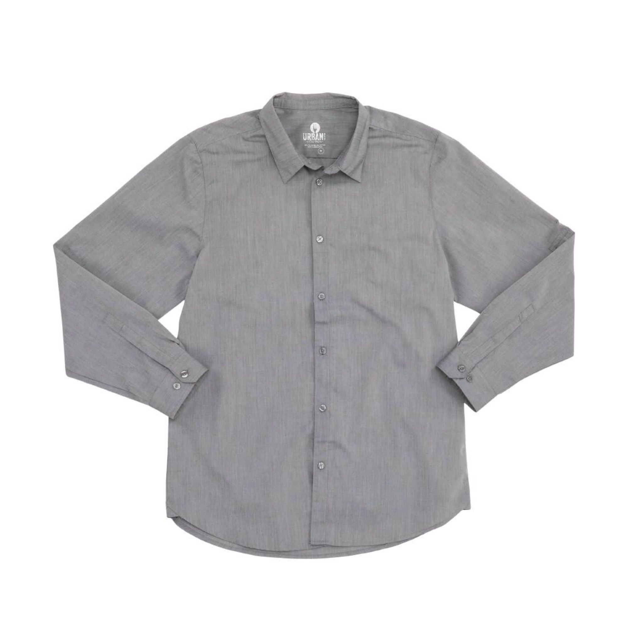 Picture of Chef Works Urban Modern Chambray Shirt Grey Size M - BB336-M