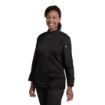 Picture of Chef Works Hartford Lightweight Zip Womens Chef Jacket Black L - BB090-L