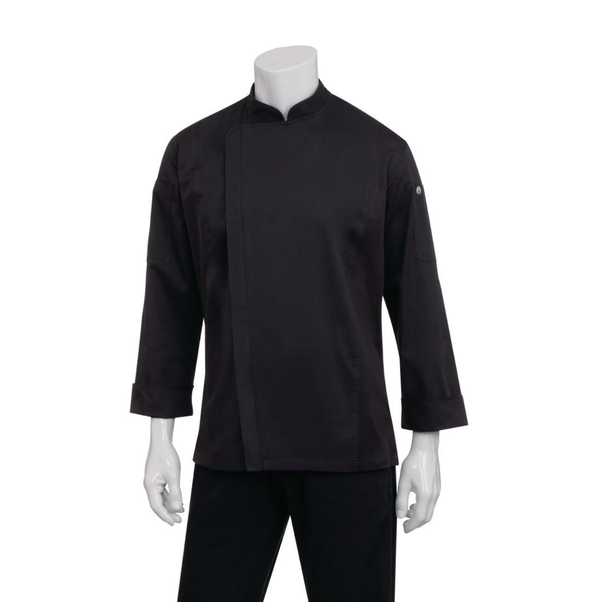 Picture of Chef Works Unisex Hartford Lightweight Chef Jacket Black XL