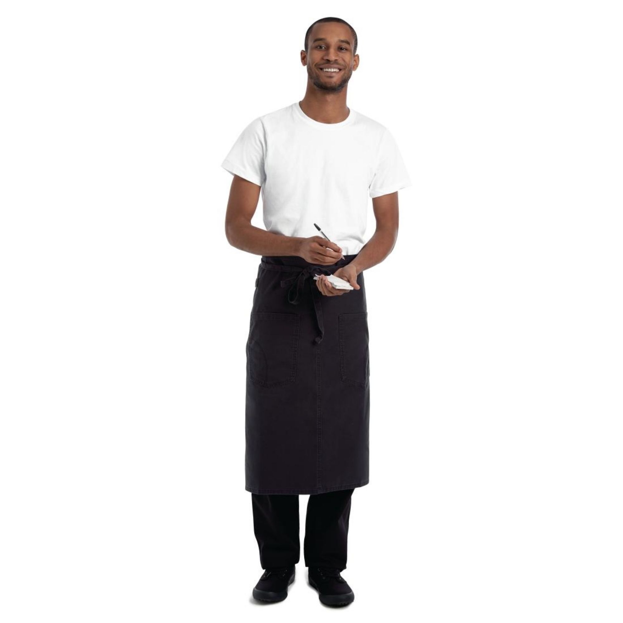 Picture of Chef Works Urban Rockford Canvas Bistro Apron Steel Grey - BB044