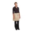 Picture of Chef Works Urban Austin Denim Half Bistro Apron Natural - BB019