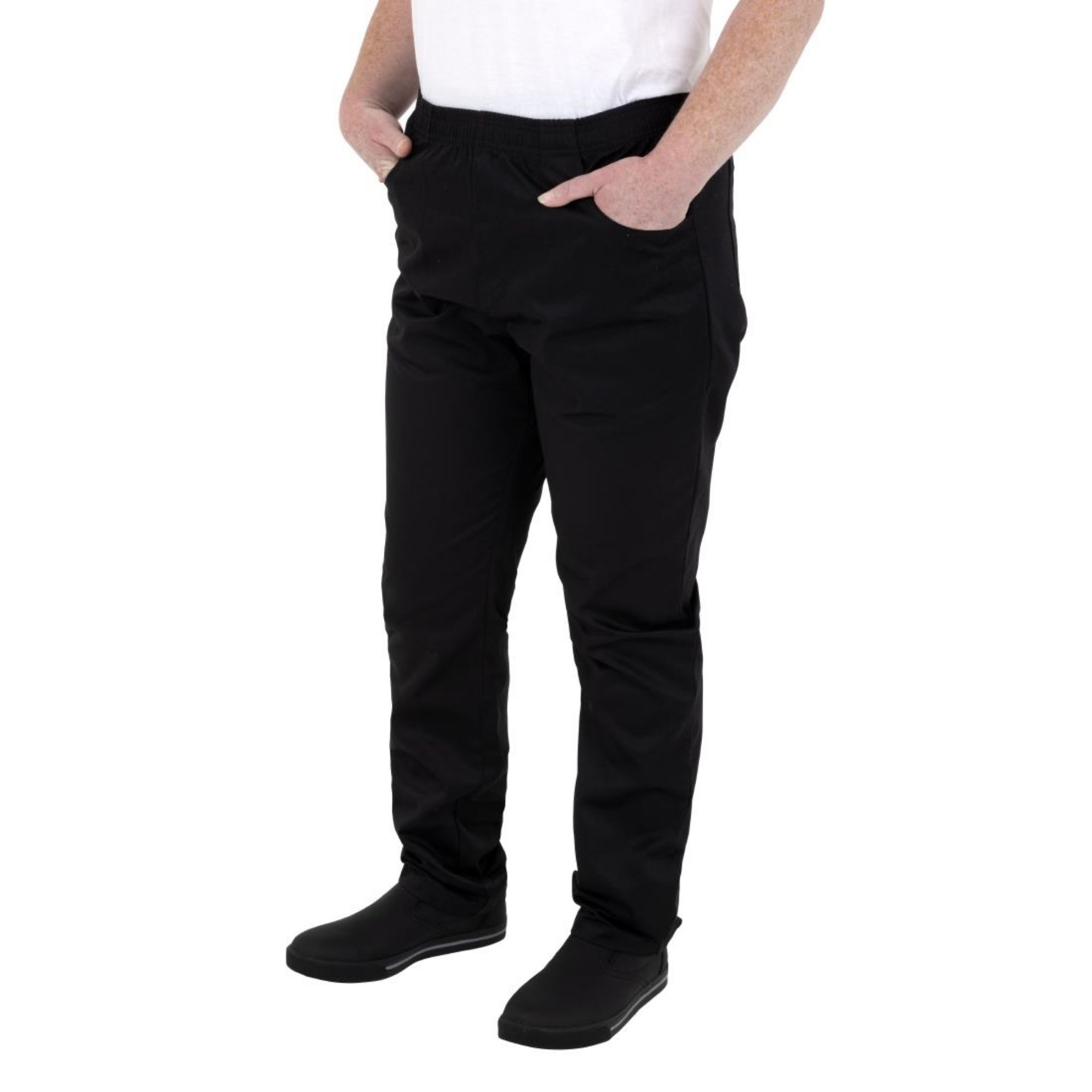 Picture of Southside Slim Fit Casual Trousers Black S