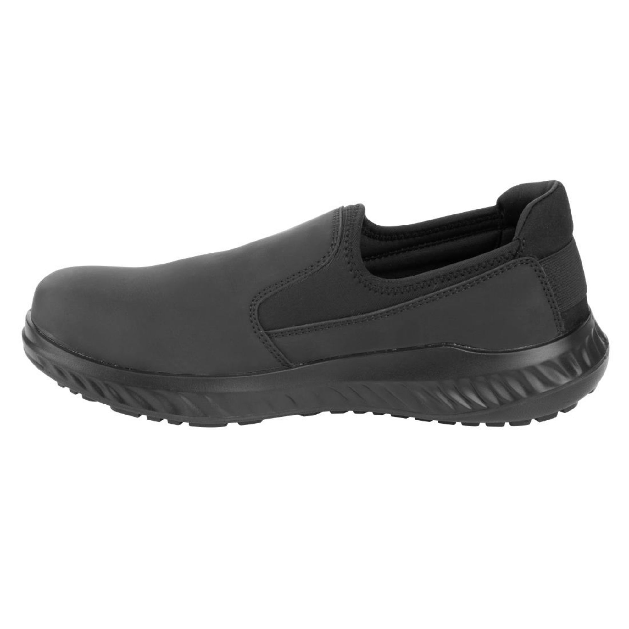 Picture of Slipbuster Steel Toe Slip On Shoes Black Size 44