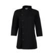 Picture of Whites Ladies Fitted Chef Jacket Black S - BA110-S