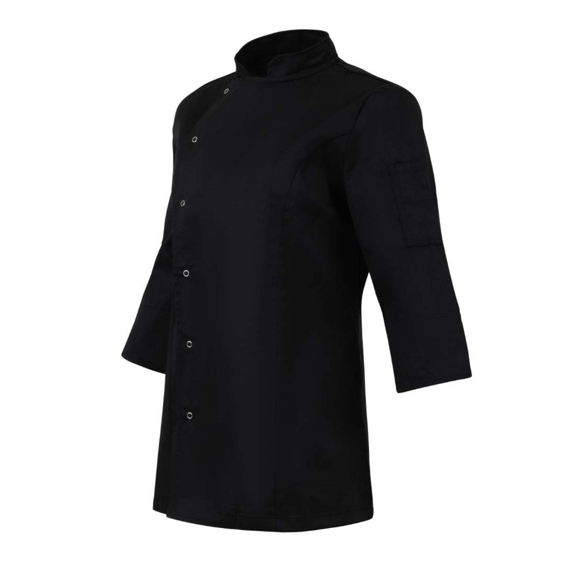 Picture of Whites Ladies Fitted Chef Jacket Black S