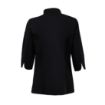 Picture of Whites Ladies Fitted Chef Jacket Black S - BA110-S