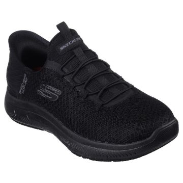 Picture of Skechers Womens Summit SR Slip In Shoes Black Size 40