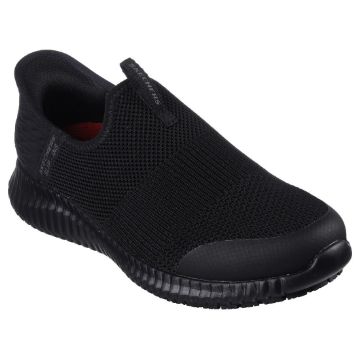 Picture of Skechers Womens Cessnock Slip In Shoes Black Size 40