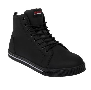 Picture of Slipbuster Microfibre Safety Hi Top Boots Matte Black 37