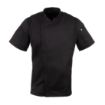 Picture of Chef Works Springfield Zipper Mens Chef Jacket Black XL - B472-XL