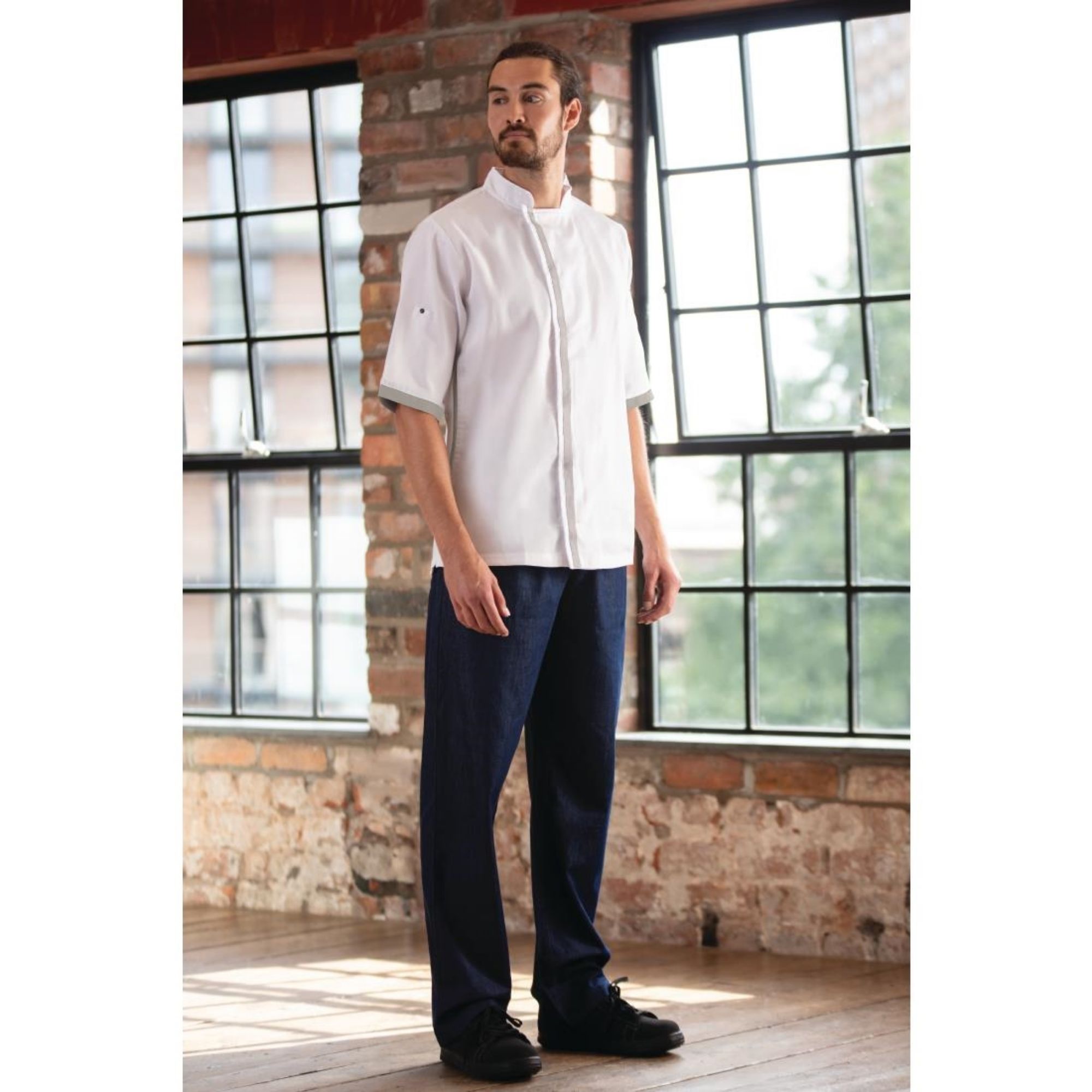 Picture of Southside Unisex Chef Jacket White XS