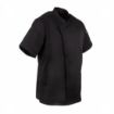 Picture of Chef Works Springfield Zipper Mens Chef Jacket Black S - B472-S