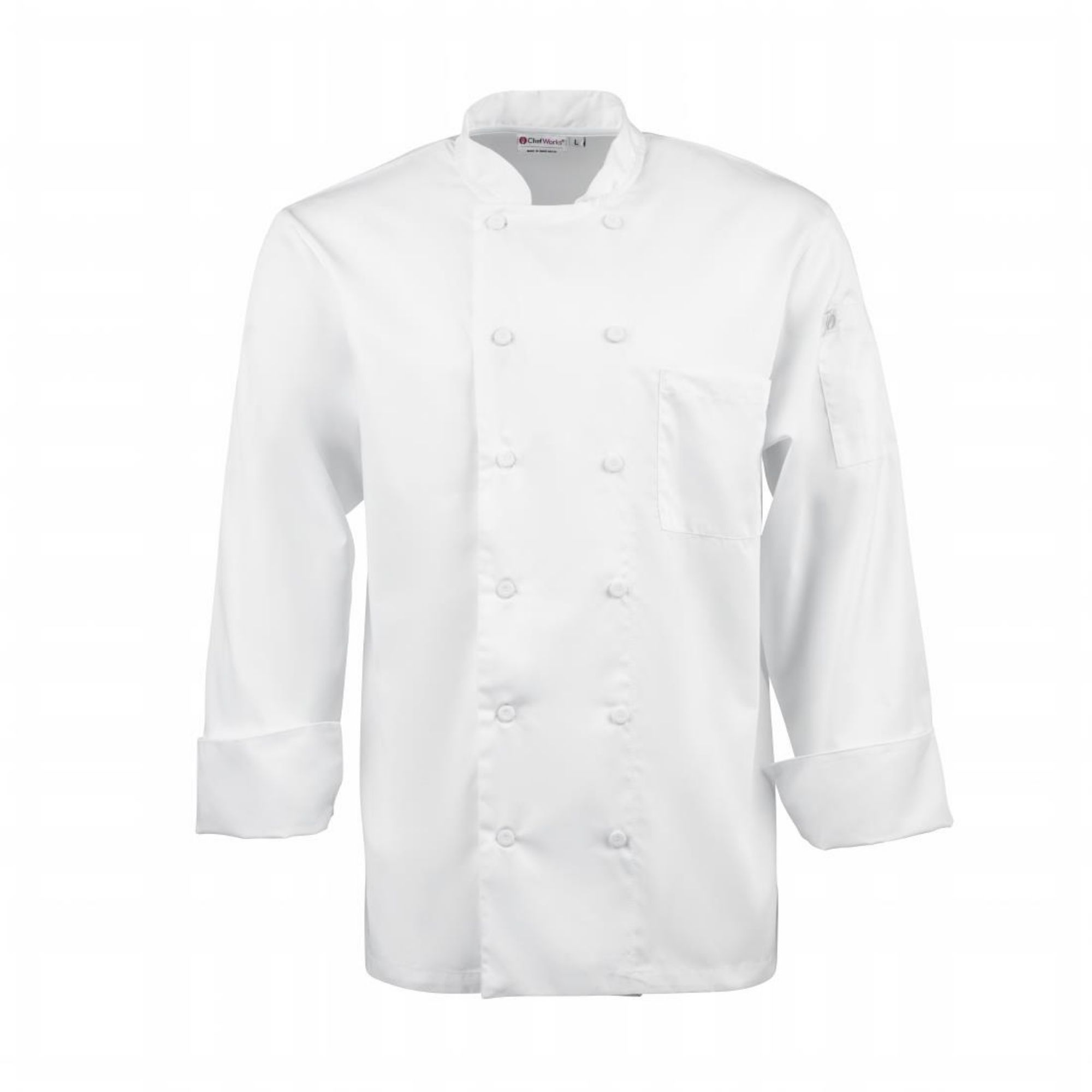 Picture of Chef Works Calgary Cool Vent Unisex Chef Jacket White M - B649-M