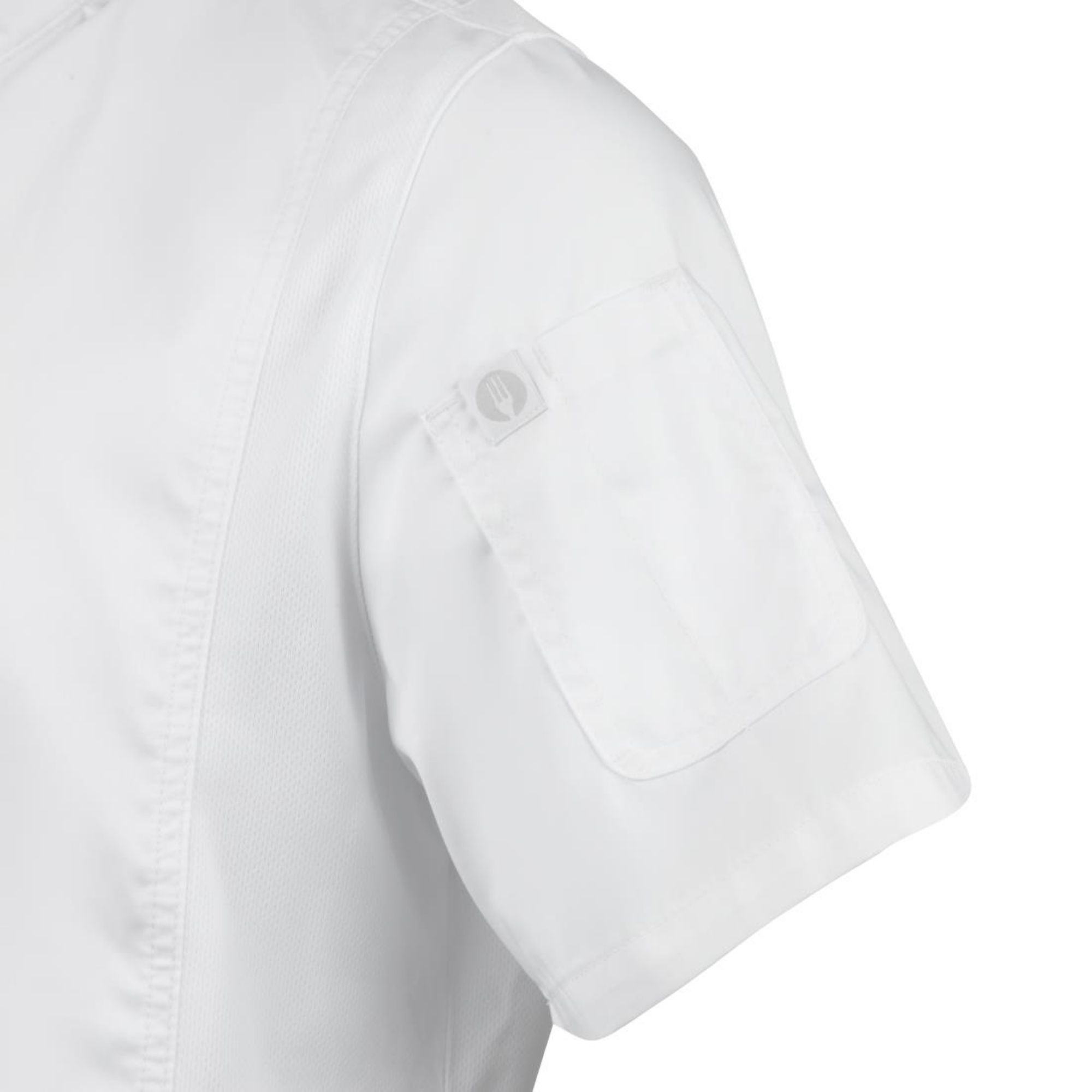 Picture of Chef Works Springfield Zipper Mens Chef Jacket White S