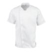 Picture of Chef Works Springfield Zipper Mens Chef Jacket White 2XL - B471-XXL