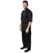 Picture of Chefs Works Montreal Cool Vent Unisex Chef Jacket Black 3XL - B054-3XL