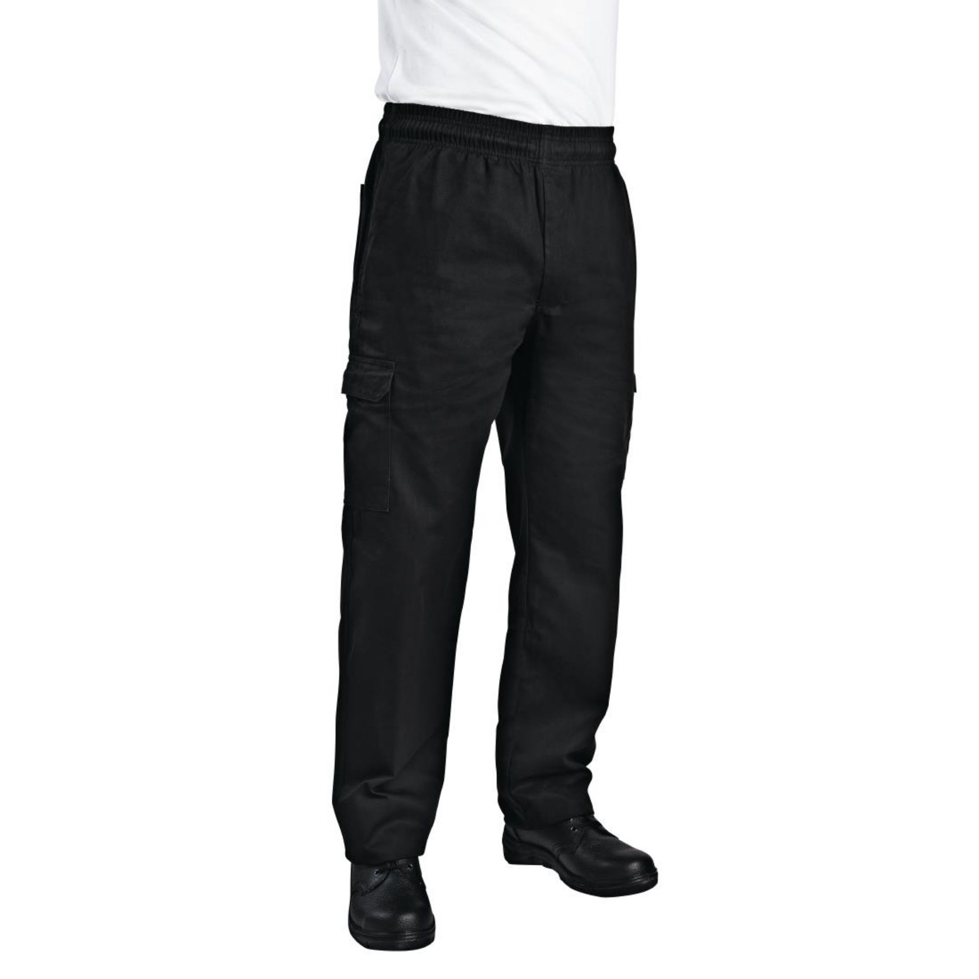 Picture of Chef Works Unisex Classic Fit Cargo Chefs Trousers Black XS