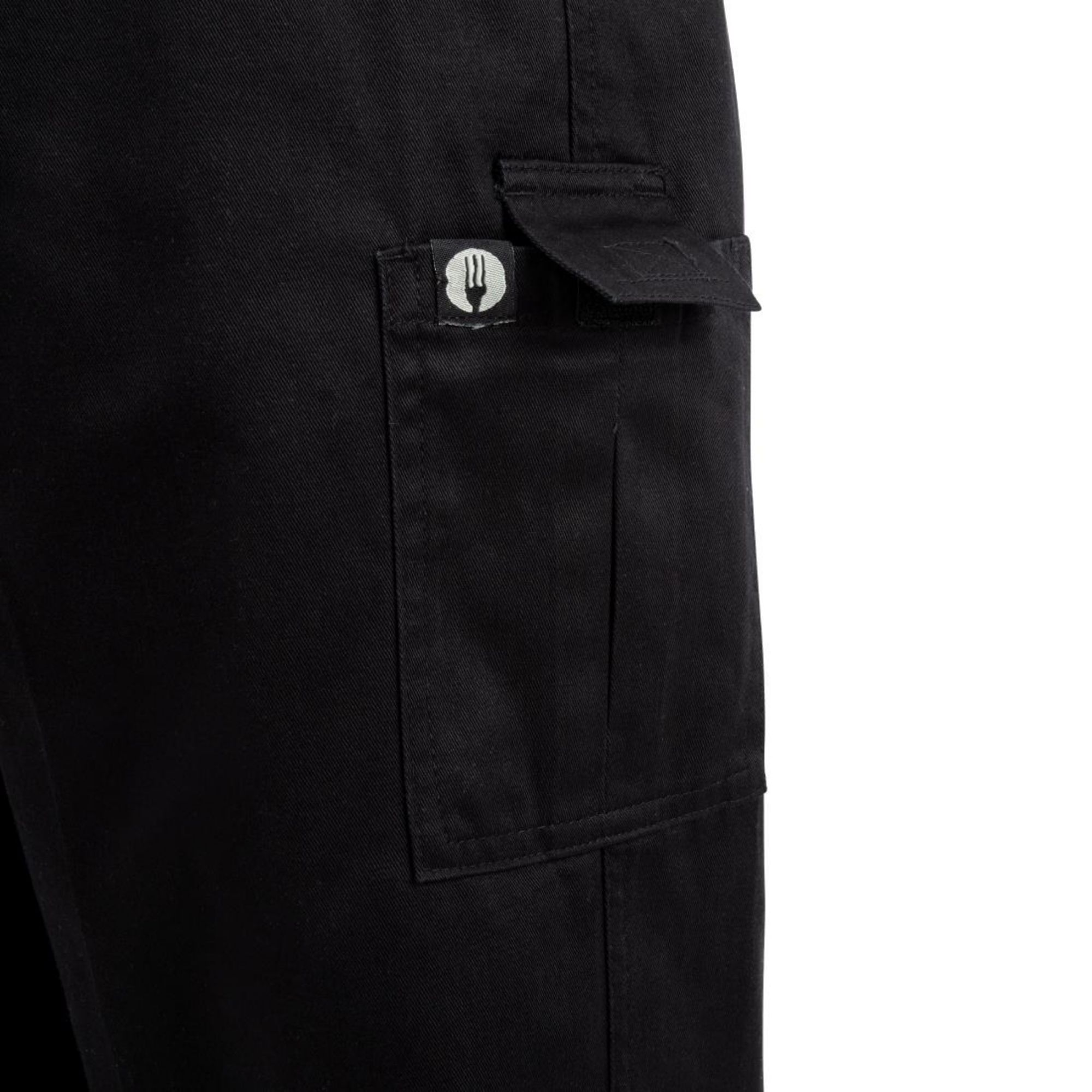 Picture of Chef Works Unisex Classic Fit Cargo Chefs Trousers Black XS