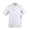 Picture of Whites Nevada Unisex Chef Jacket Black & White XS - A928-XS