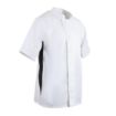 Picture of Whites Nevada Unisex Chef Jacket Black & White XL - A928-XL