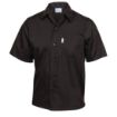 Picture of Chef Works Unisex Cool Vent Chefs Shirt Black M - A913-M