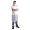 Picture of Whites Water Resistant Bib Apron White - A897