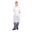 Picture of Whites Water Resistant Bib Apron White - A897
