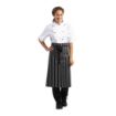 Picture of Whites Bistro Apron Black/White Butchers Stripe - A938