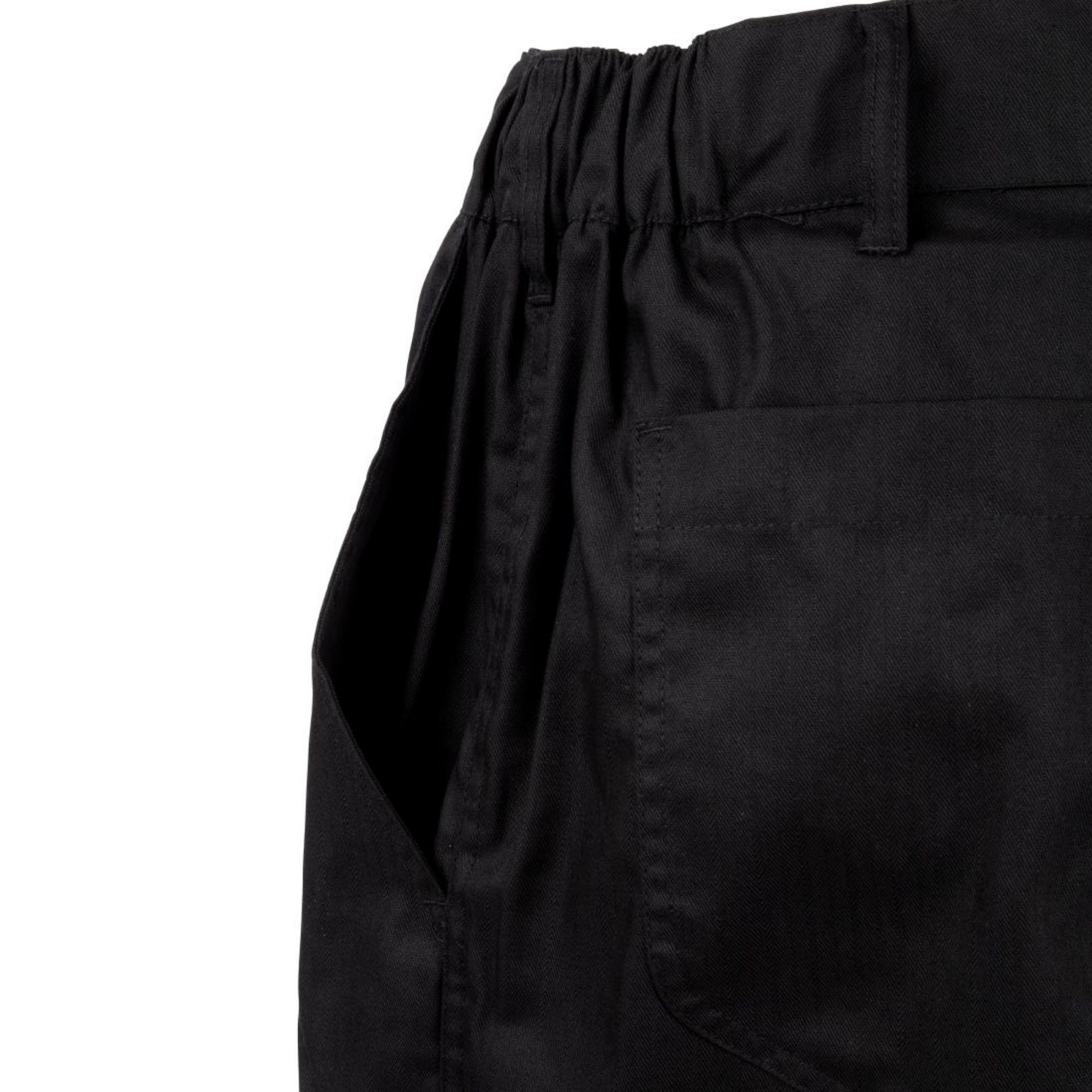 Picture of Chef Works Unisex Professional Series Chefs Trousers Black Herringbone L