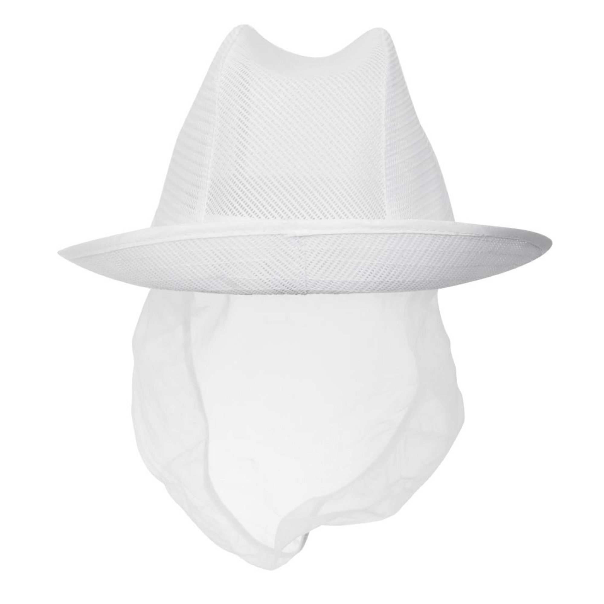 Picture of Trilby Hat with Net Snood White L
