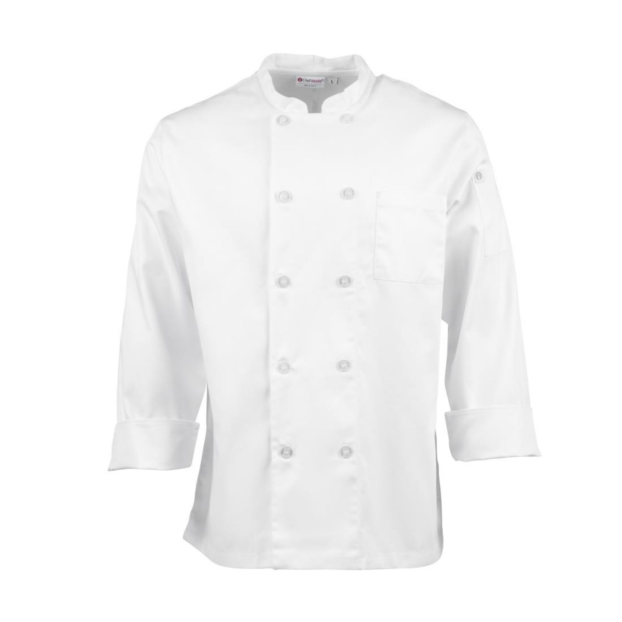 Picture of Chef Works Unisex Le Mans Chef Jacket White L - A371-L