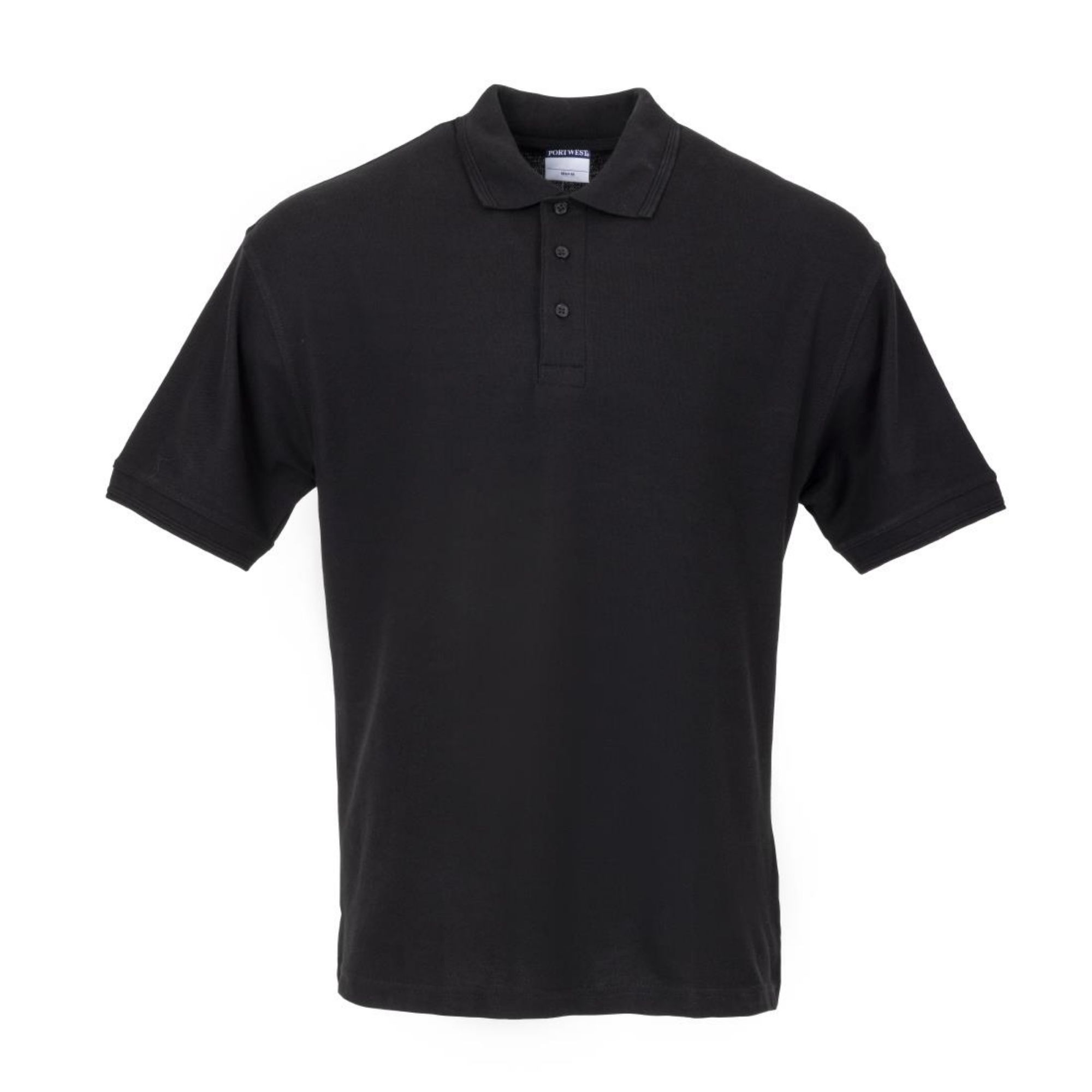 Picture of Portwest Unisex Polo Shirt Black 2XL - A735-2XL