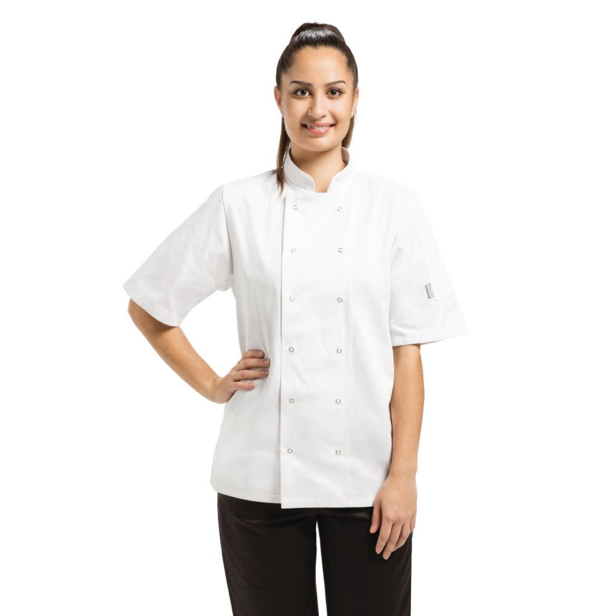 Picture of Whites Vegas Unisex Chef Jacket Short Sleeve White 5XL