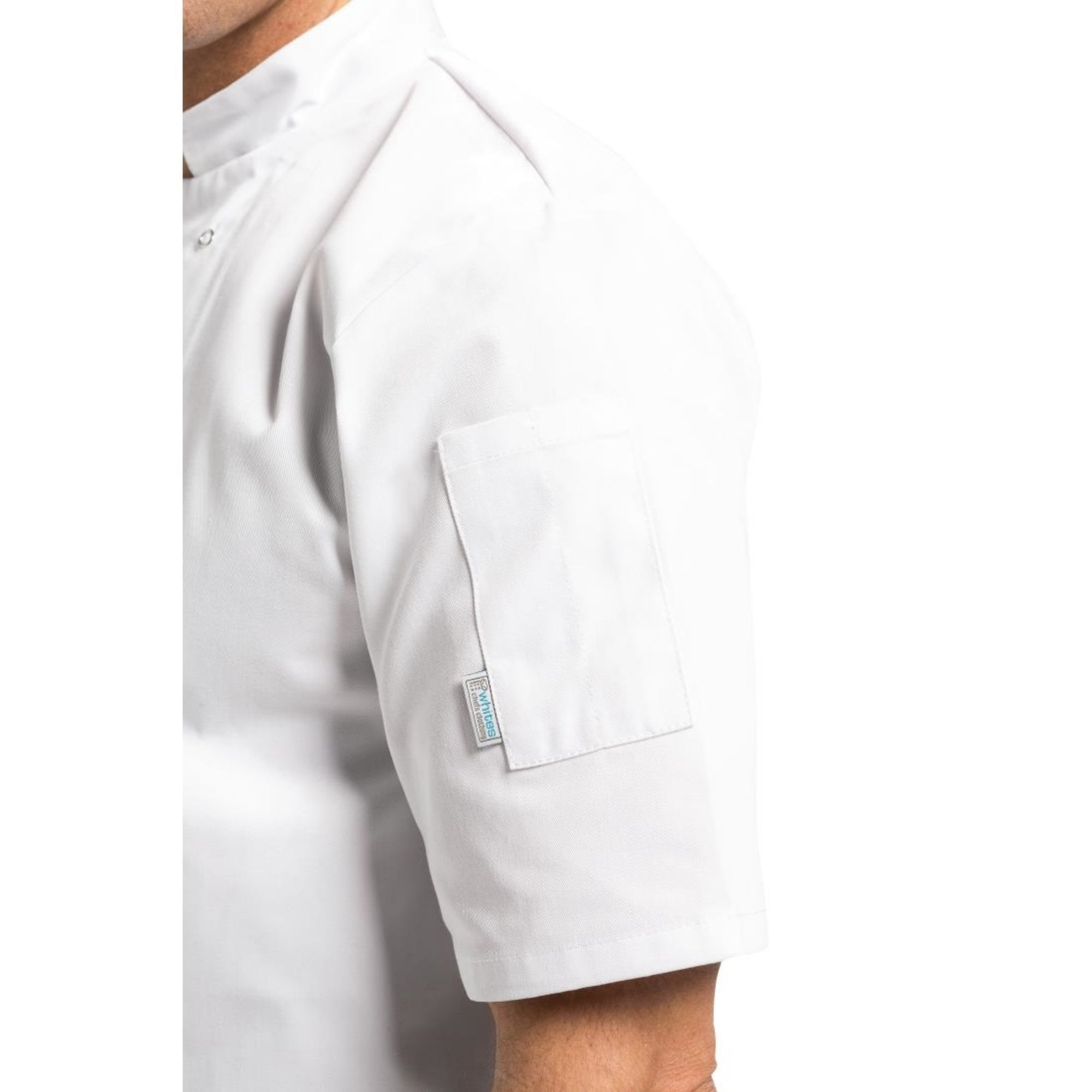 Picture of Whites Vegas Unisex Chef Jacket Short Sleeve White 5XL