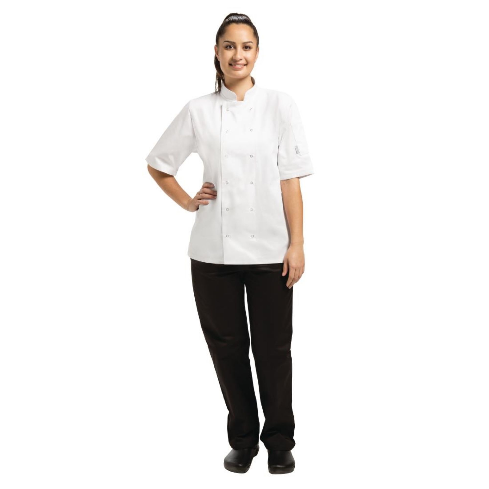 Picture of Whites Vegas Unisex Chef Jacket Short Sleeve White 5XL