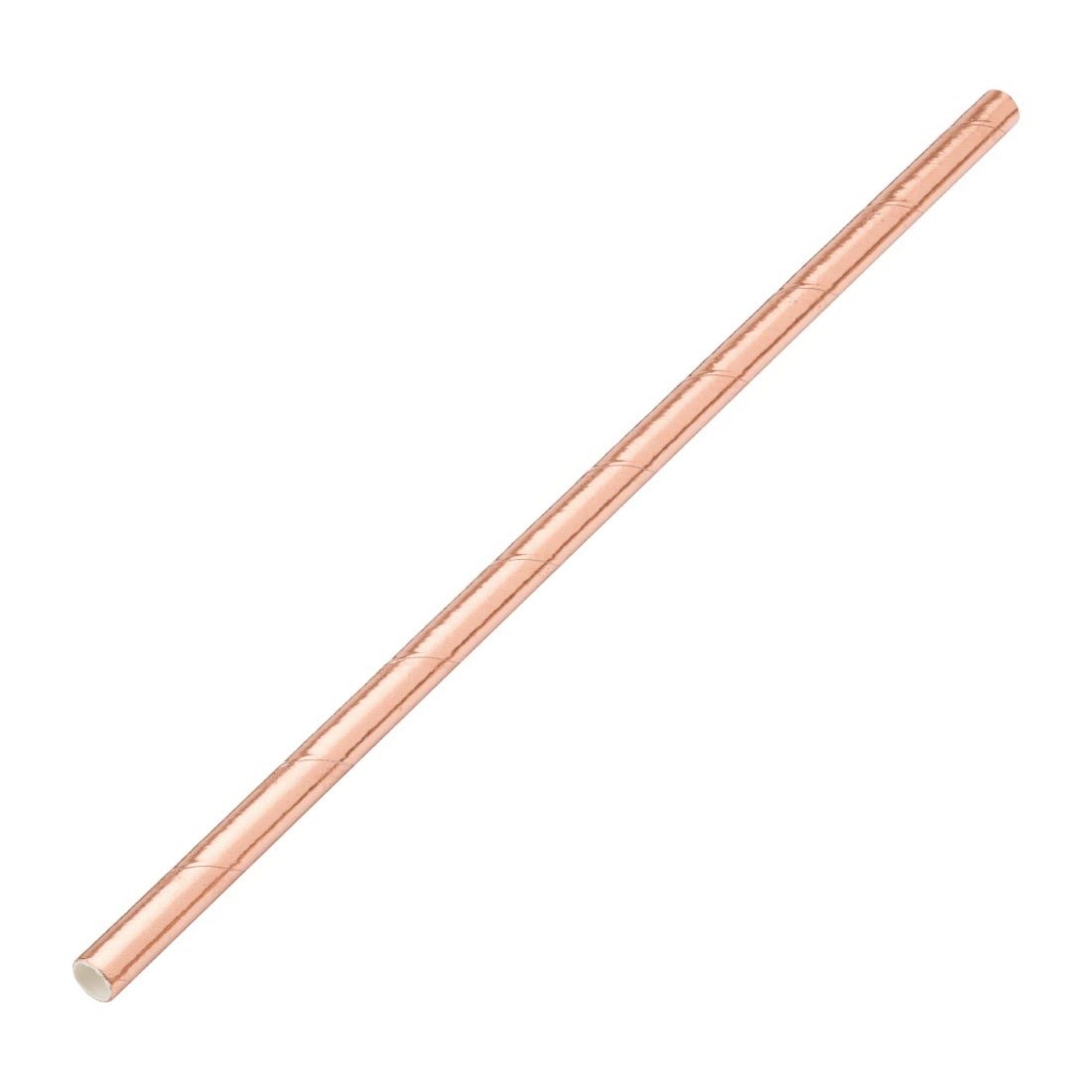 Picture of Utopia Biodegradable Paper Straws Copper (250 Pack) - DW194