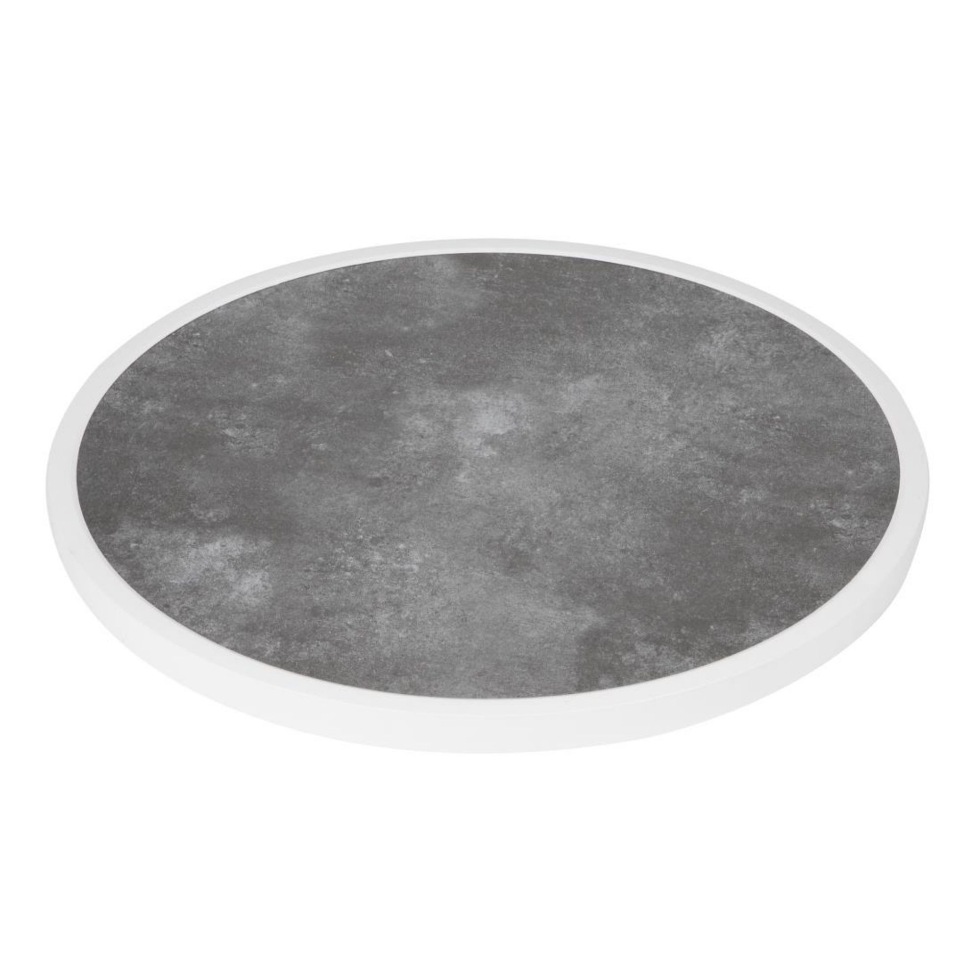 Picture of Bolero Fibre Glass Round Table Top Dark Stone Effect 580mm