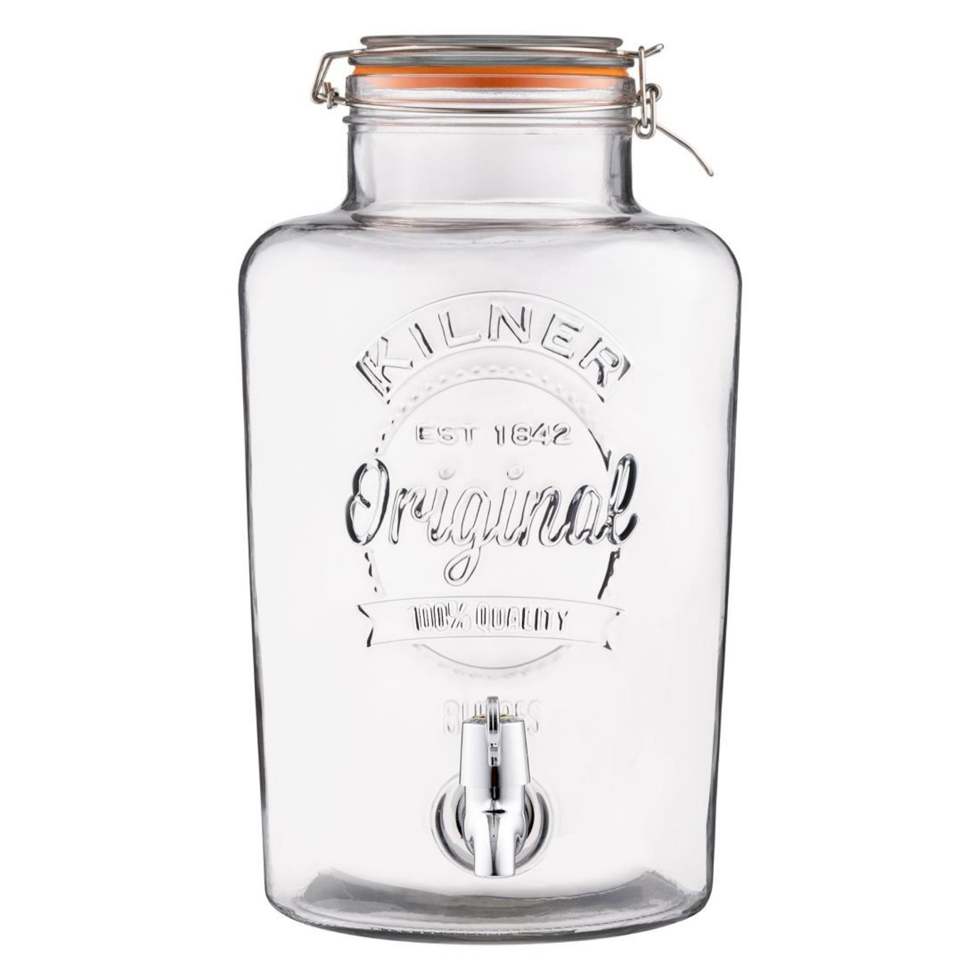 Picture of Kilner Clip Top Round Drinks Dispenser 8000ml - DM255