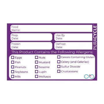 Picture of Puracycle Reusable Purple Allergen Labels (20 Pack)